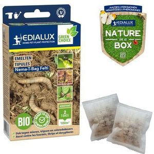 Edialux Aaltjes Tegen Emelten Nema-t-bag Felti Ecologic - 2 Stuks | Insectenbestrijding