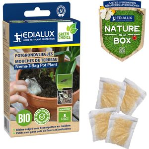 Edialux Aaltjes Tegen Rouwvliegjes Nema-t-bag Pot Plant Ecologic - 8 Stuks | Insectenbestrijding