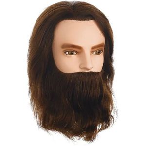 Sibel Oefenhoofd Karl Baard en Snor Bruin 30-35cm