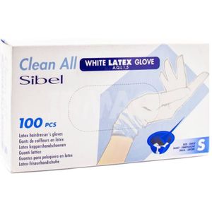 EHBO Handschoenen - Wit - Latex - Doos van 100 Stuks