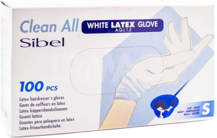 EHBO Handschoenen - Wit - Latex - Doos van 100 Stuks