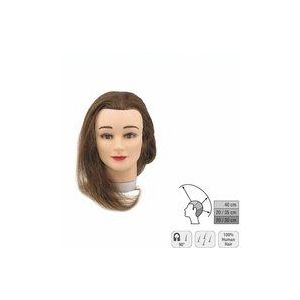 Sibel - Oefenhoofd - 100% Echte Mensenhaar - Medium Dichte Haardichtheid