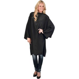 Sibel - Flexi Kapmantel - Zwart - 160 cm x 103 cm - Velcro Sluiting