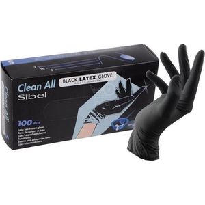 Latex Handschoenen - Zwart - Poedervrij - Herbruikbaar