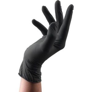 Handschoenen - Zwart - Latex - 100 Stuks