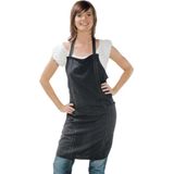 Sibel - V-Fast - Kappersschort - Zwart - Polyester