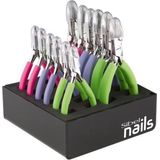Display - Nageltangen - 6 Stuks - Met 6 Nagelvellen