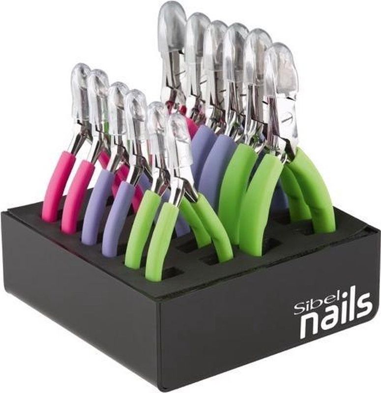 Display - Nageltangen - 6 Stuks - Met 6 Nagelvellen