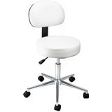 Tabouret Beauty Comfort verrijdbaar wit