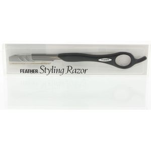 Feather Styling Razor, Sort, Titanium Edition (SR-TK)