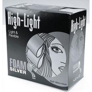 Haarverf Benodigdheden - Folie - Zilver - 100m x 9cm Foamrol