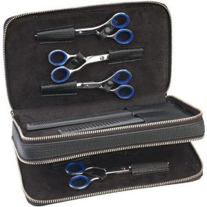 Sinelco - Opberg Etui Wallet 6 Kroko - Kleur: Zwart - Materiaal: Kunstleer