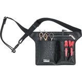 Sibel - Holsterceintuur - Zwart - Krokodillenleren Look - Met Ritsvak