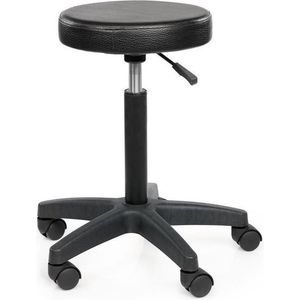 Tabouret Rivoli verrijdbaar zwart