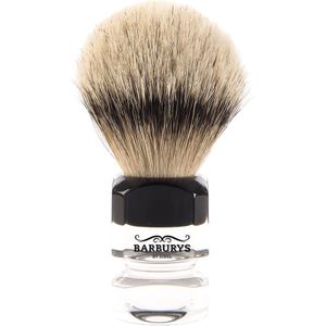 Barburys - Shaving Brush - Silver Diamond - 100% Echt Dassenhaar - Handgemaakt