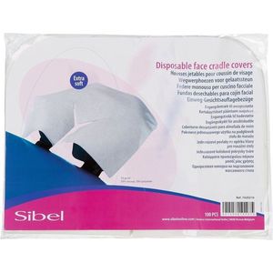 Sibel - Wegwerphoezen - 100 Stuks - Voor Gelaatssteun - Latexvrij - 41 x 32 cm