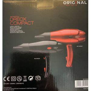 Dreox Compact Haardroger 2000W Ac Zwart Original