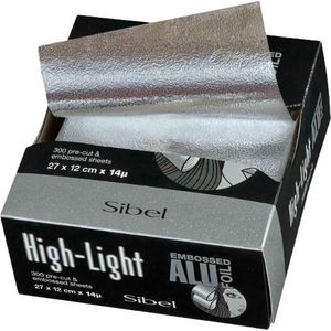 Aluminiumfolie Vellen - Gegaufreerd - 27 x 12 cm - 300 Stuks