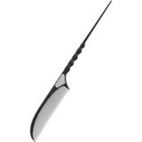 Sibel - Carbon Staartkam - Zwart - 22 cm - Professioneel Gebruik