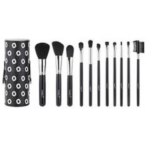 Sibel - Black Swan - Make-up Borstel Set - Zwart - 11 Stuks