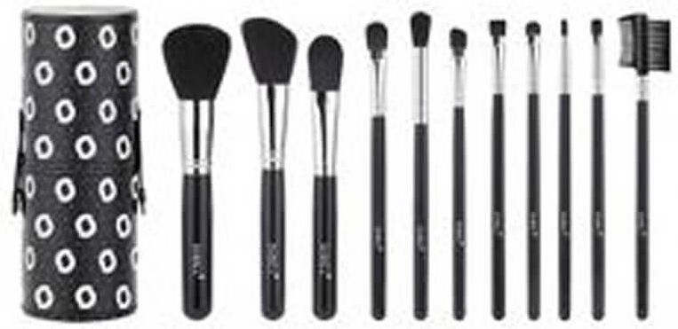 Sibel - Black Swan - Make-up Borstel Set - Zwart - 11 Stuks