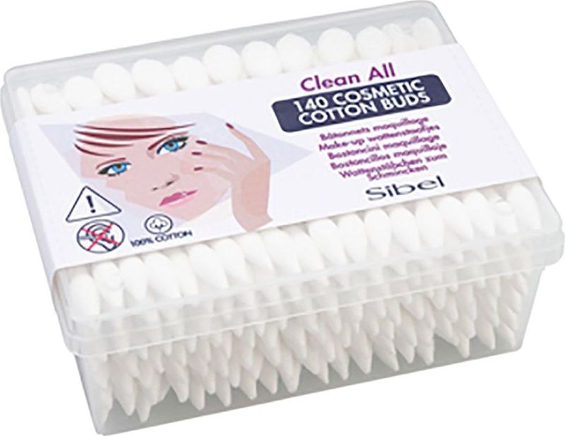 Doos - 140 Make-Up Wattenstaafjes - Puntig en Afgerond