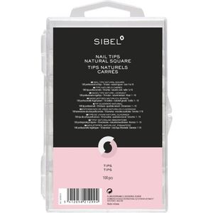 Nail Tips - Vierkant - Naturel - 100 Stuks - Sibel