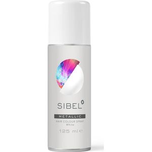 Sibel - Metallic Hair Colour Spray - Wit - 125ml - Uitwasbaar