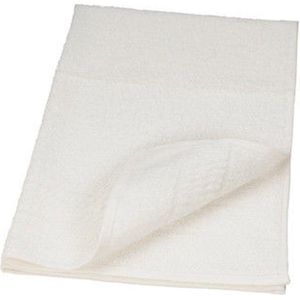 Bobtuo - Katoenen Handdoek - Wit - 50x85cm
