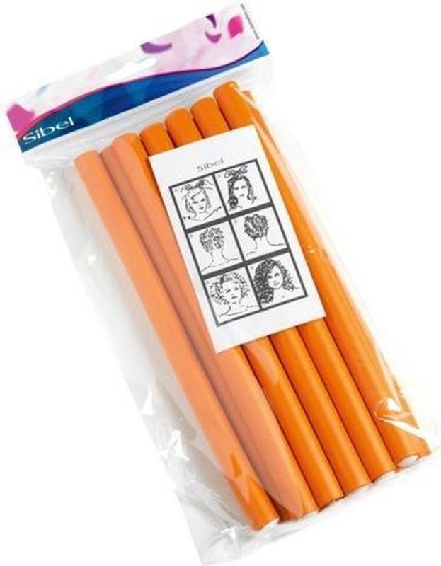 Sibel - Papilotten Lang - Oranje - 25cm - 5st