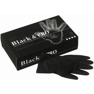 Sibel - Black & Pro - Herbruikbare Handschoenen - Zwart - Latex - 20st