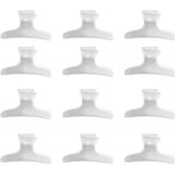 Sibel - Verdeelklemmen Croco Lang - 12 Stuks - Wit