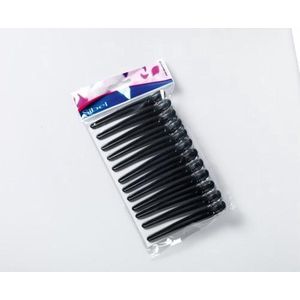 Sibel Clip - Aluminium - Plastic - Zwart - Inhoud 12 Stuks