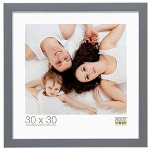Deknudt Frames S41VK7-14.0X18.0 Smalle fotolijst in grijze hars 8,4 x 17,8 x 1,7 cm