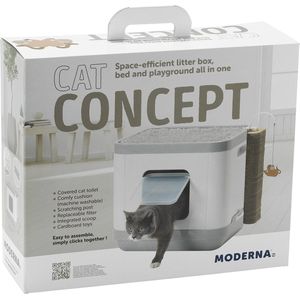 Moderna Kattenbak/Kattenmand - Grijs - 47.5 x 39.5 x 40 cm