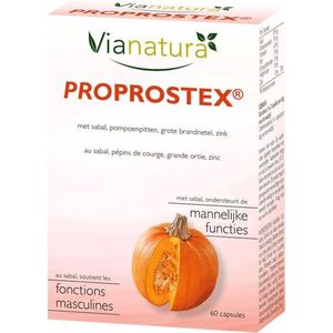 Vianatura Proprostex - Supplement - Gezonde plasfunctie en testosteron behoud – 60 capsules
