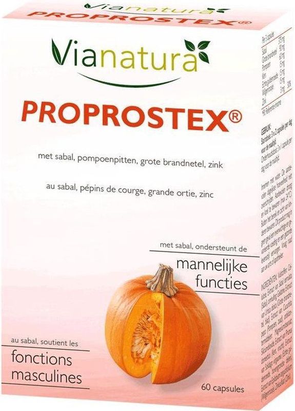Vianatura Proprostex - Supplement - Gezonde plasfunctie en testosteron behoud – 60 capsules