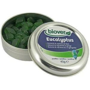Biover - Eucalyptus - Pastilles - Pepermunt - 45 stuks