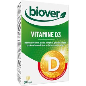 Biover - Vitamine D3 - Vitaminepreparaat - 10 mcg - 30 Capsules