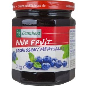 Damhert Confituur Bosbessen - 100% Fruit (zonder toegevoegde suiker) 315 Overige