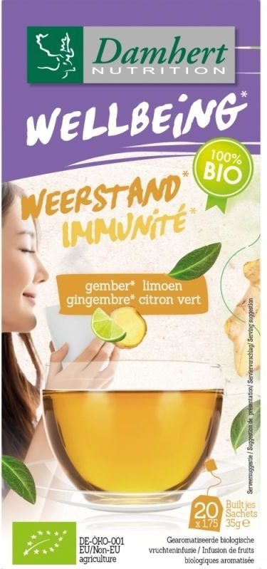 Damhert Tea Time - 20 Zakjes - Gember Limoen