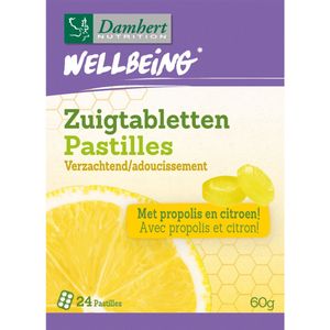 Damhert - Wellbeing Zuigtabletten - Keeltabletten - Citroen - Natuurlijke Ingrediënten