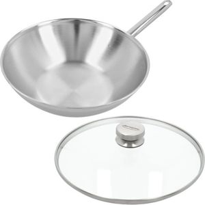 Demeyere - Apollo 7 - Wok - RVS - 30 cm - Glazen Deksel