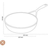 Demeyere - Alu Pro 5 - Koekenpan - 20 cm - Aluminium - PFAS vrij