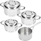 Demeyere - Atlantis 7 - Pannenset - RVS - 4 Delig - Voor Alle Warmtebronnen