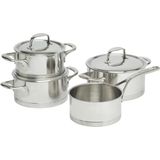 Demeyere - Atlantis 7 - Pannenset - RVS - 4 Delig - Voor Alle Warmtebronnen