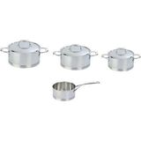 Demeyere - Atlantis 7 - Pannenset - RVS - 4 Delig - Voor Alle Warmtebronnen