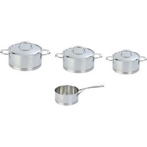 Demeyere - Atlantis 7 - Pannenset - RVS - 4 Delig - Voor Alle Warmtebronnen