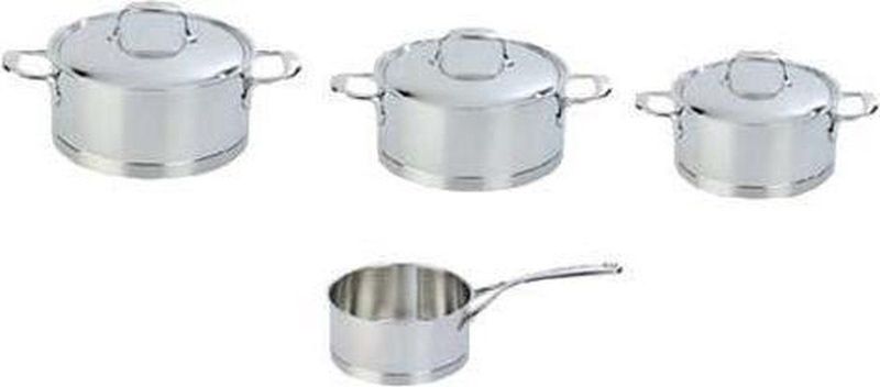 Demeyere - Atlantis 7 - Pannenset - RVS - 4 Delig - Voor Alle Warmtebronnen