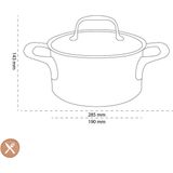 Demeyere Atlantis Kookpan - met Deksel - Ø18 cm - 2,2 l